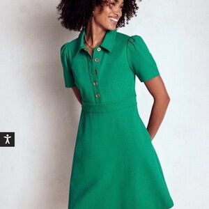 Boden Ponte Short Sleeve Shirt Dress